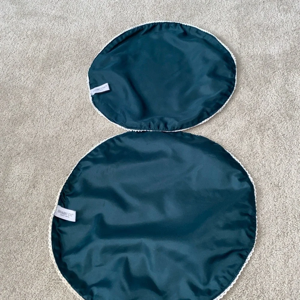 Shabby Chic‎ Round Floral Cloth Placemats Set (2)